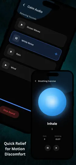 Capture d'écran de RideCalm: Car Sickness Control sur iPhone 4