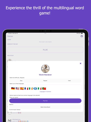 Linguicity iPad screenshot