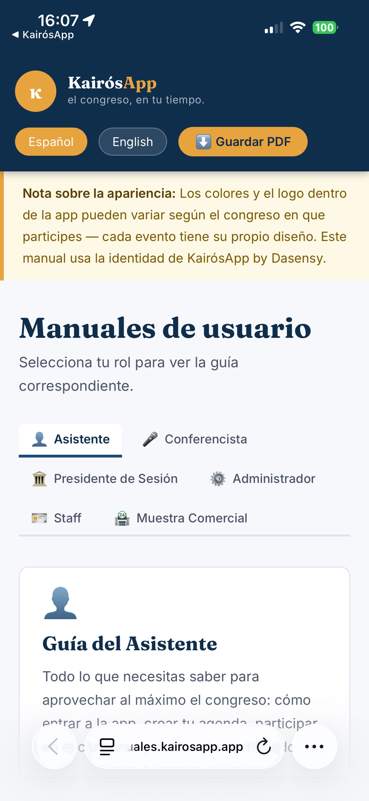 Screenshot 2 of KairósApp