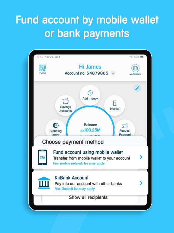 KiiBank iPad screenshot 5 - Finance app