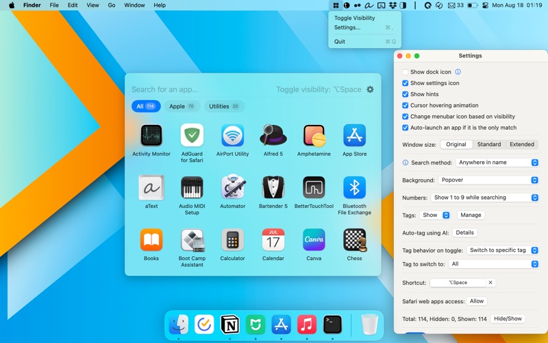 Quick App Launcher (QAL) Pro screenshot