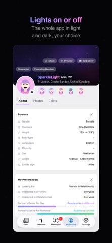 AceSpace: Asexual Dating iPhone screenshot