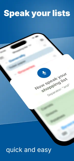 Shopping List Voice Input screenshot 1