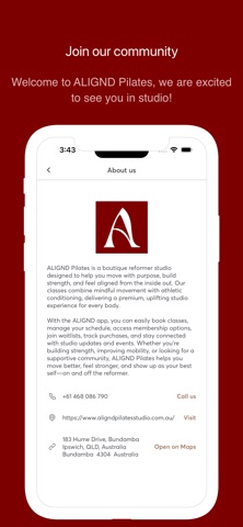 ALIGND Pilates screenshot
