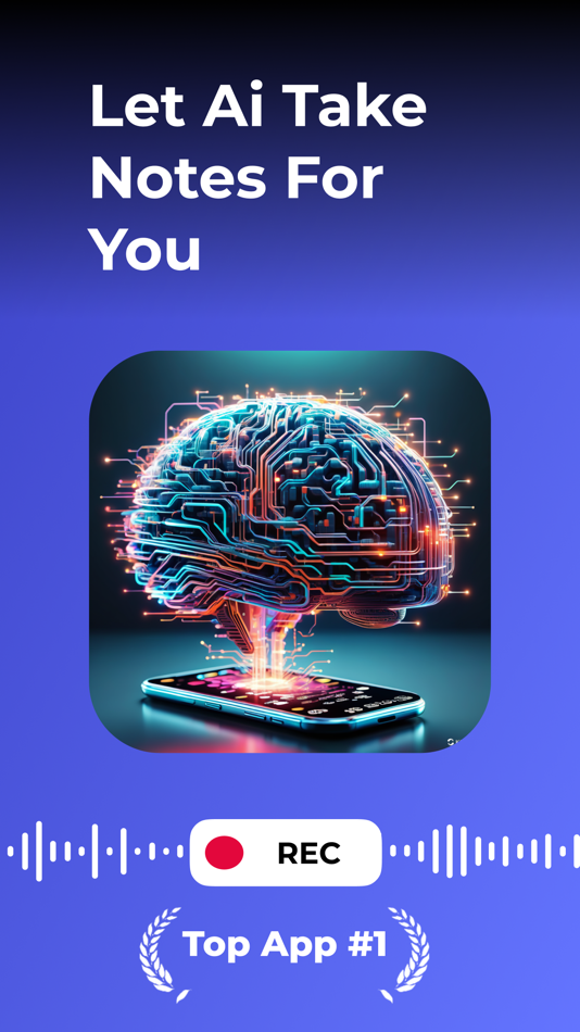 #1. AI Note Taker: Record Lectures (iOS) 由: REVENTY TEKNOLOJI ANONIM SIRKETI