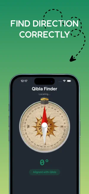 Qibla Compass: اتجاه القبلة screenshot 1