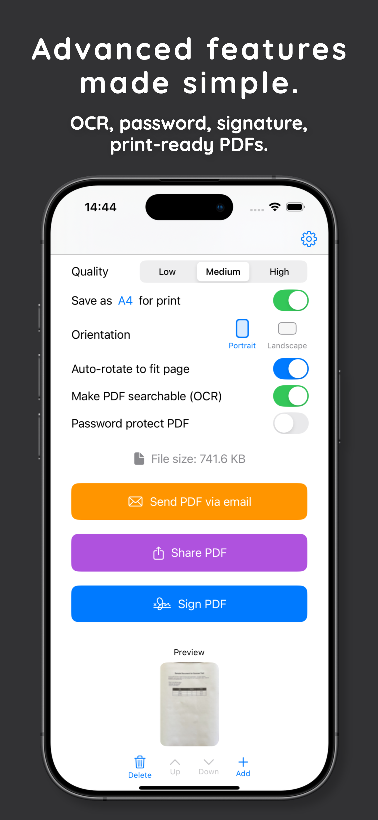 Simple PDF Scanner App screenshot 3