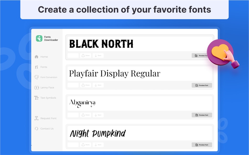 #9. Font book: 3000+ Font Manager (macOS) 由: Shafia Rana