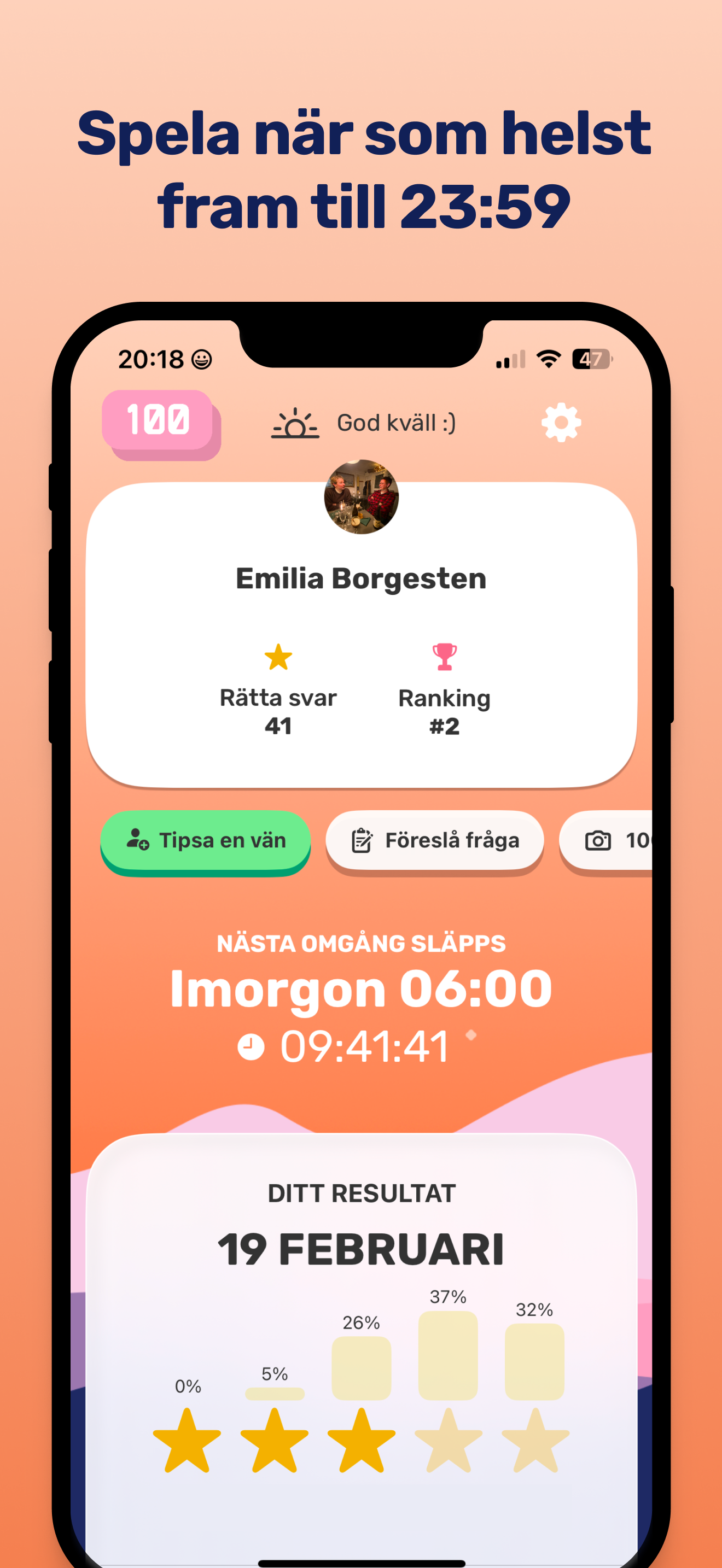 100 - 5 frågor på 100 sekunder