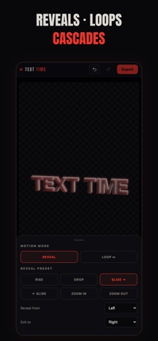 TEXT TIME: 3D Title Maker iPhone screenshot