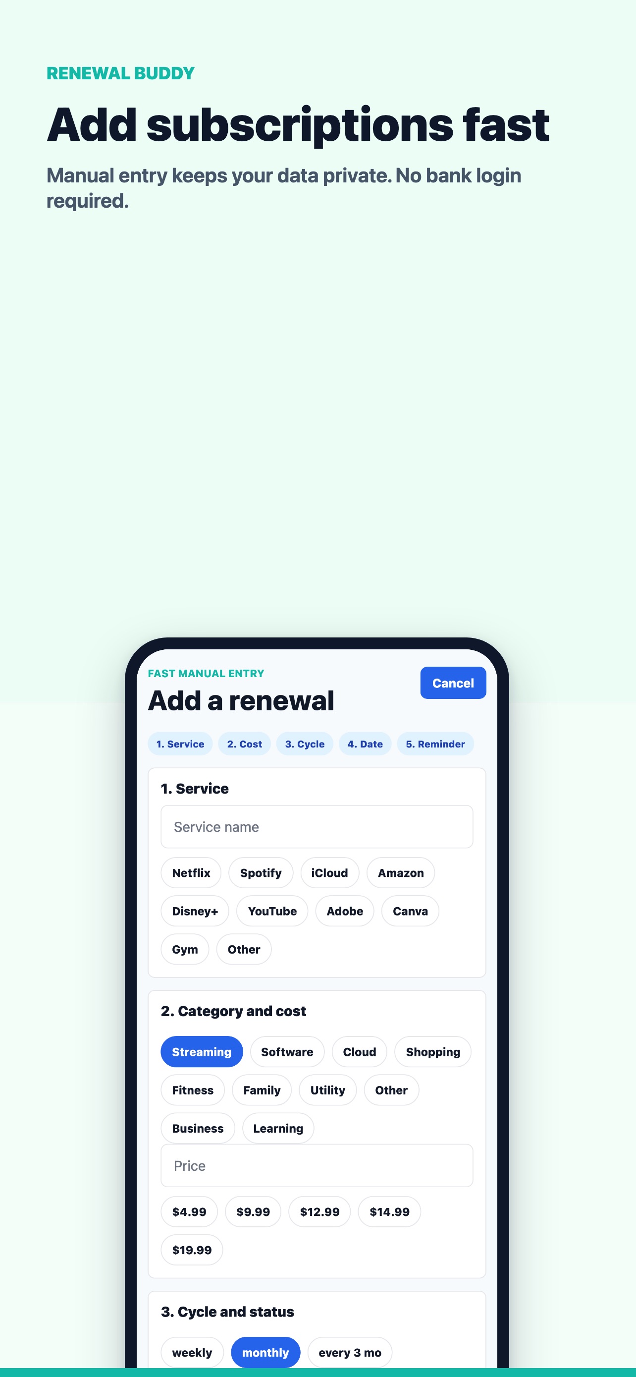 Screenshot 2 of Renewal Buddy: Subscription