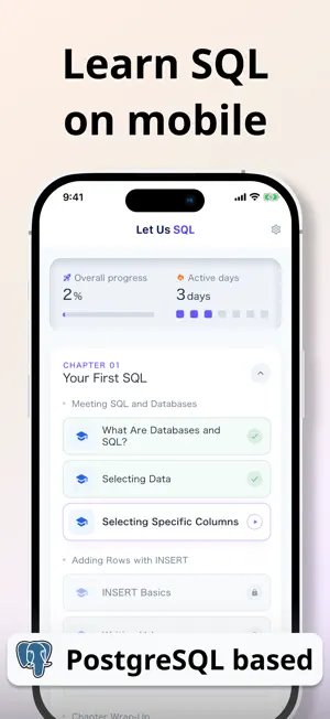 Learn SQL - Let Us SQL screenshot 1