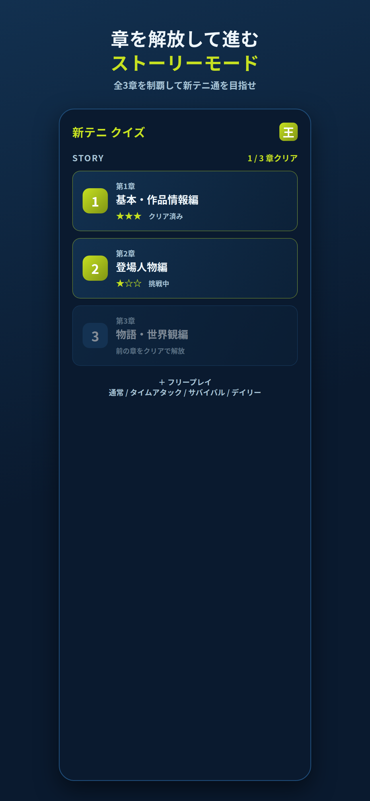 クイズ for 新テニスの王子様 screenshot 2