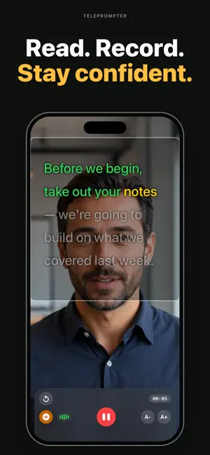 Teleprompter • Video Recorder screenshot 2