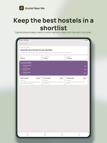 Hostel Near Me iPad screenshot