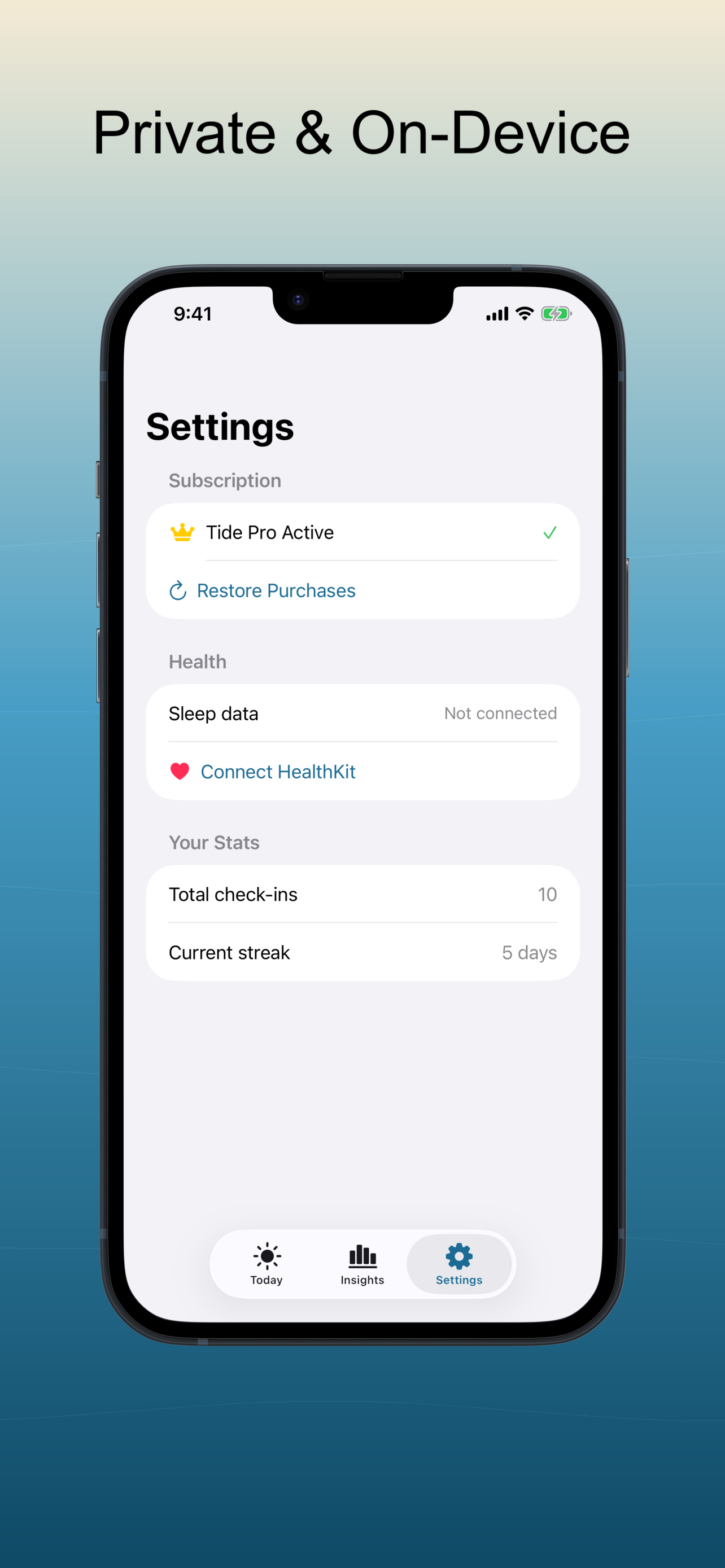 Tide: Energy Tracker screenshot 4