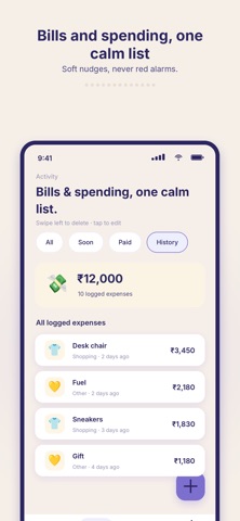 Byllo - Safe Spend Planner iPhone screenshot