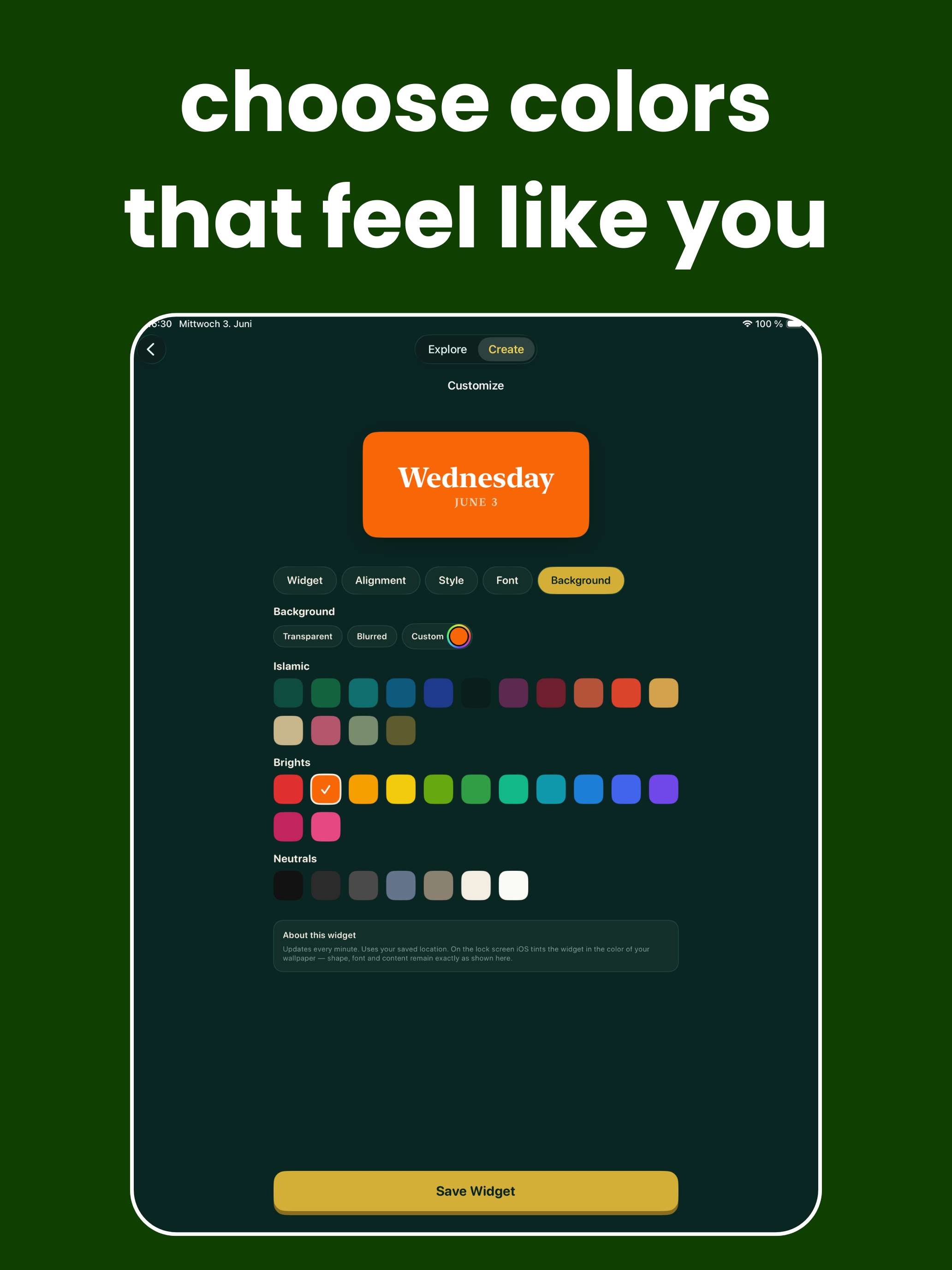 Quran Widgets by Noor