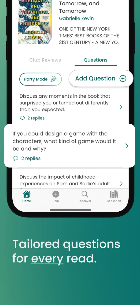 Screenshot #3 pour Storyline – Book Club App