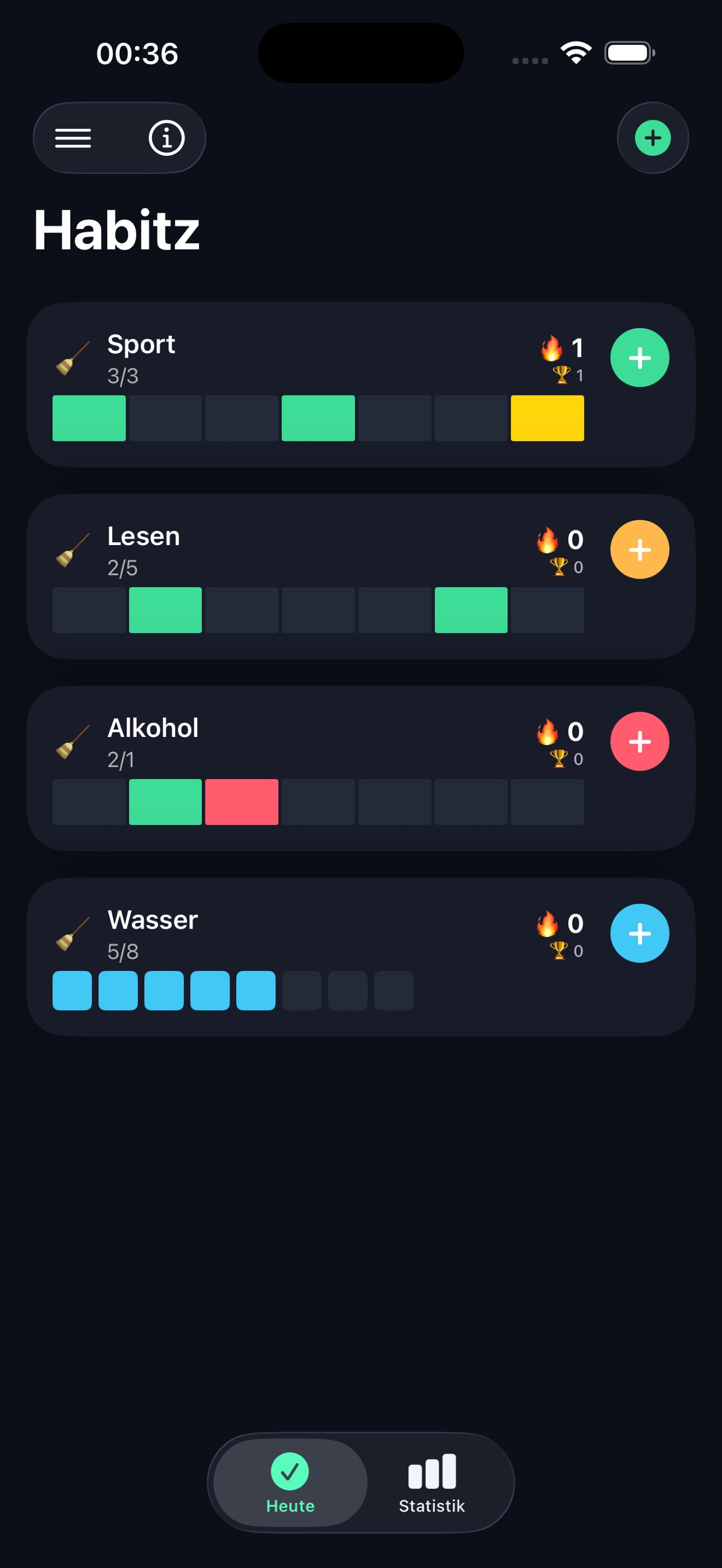 Screenshot 1 of Habitz – Habit Tracker