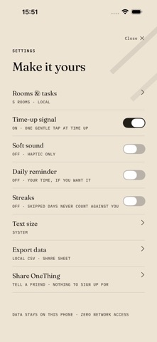 OneThing: ADHD Cleaning Screenshot 5 of 5
