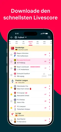 Screenshot von Flashscore: Ergebnisse & News auf dem iPhone 1