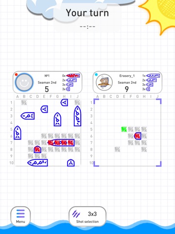 Seabattle batalies online iPad screenshot
