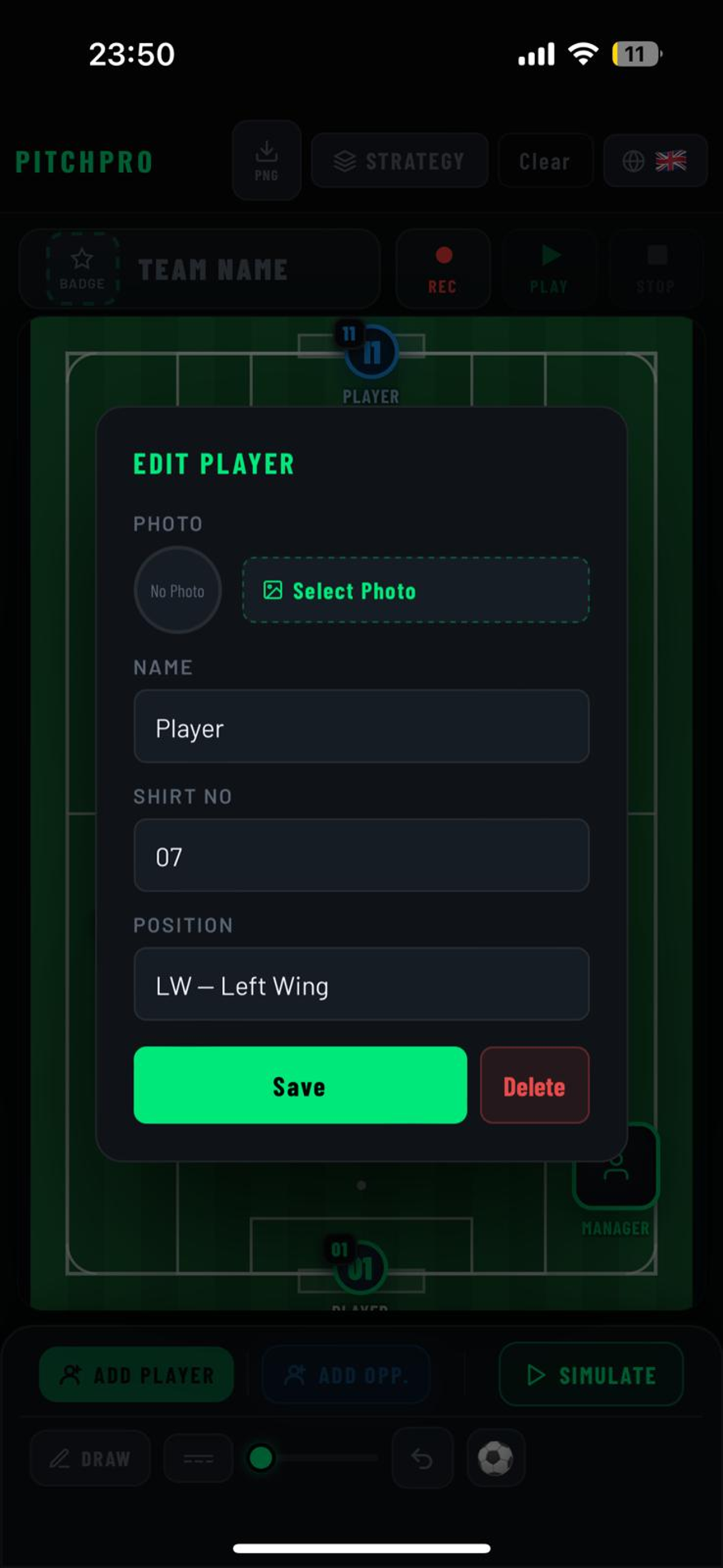 Football Tactics: PitchPro