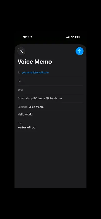 VoiceMemoMail screenshot 5