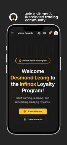 Infinox Loyalty Program screenshot