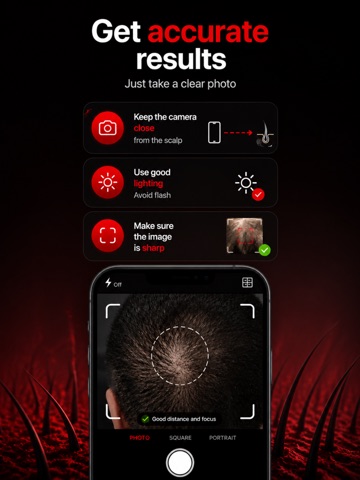 Hair Loss Scanner AI Check iPad screenshot