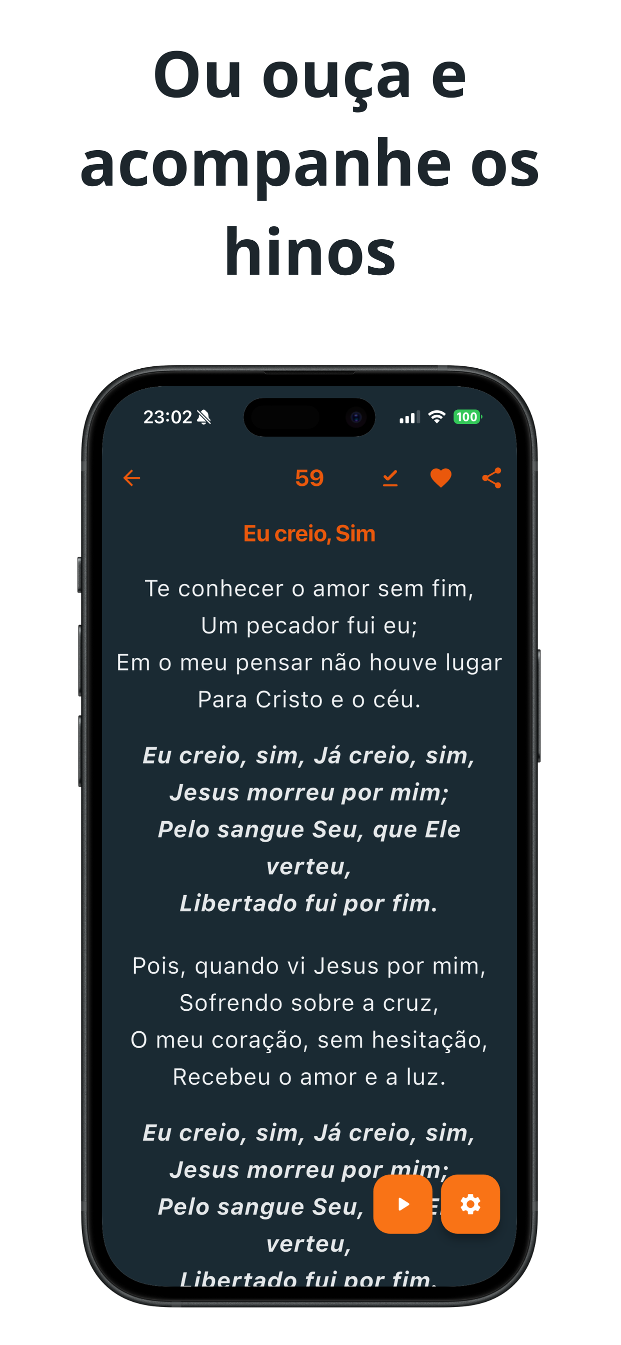 Harpa Cristã: letra e áudio