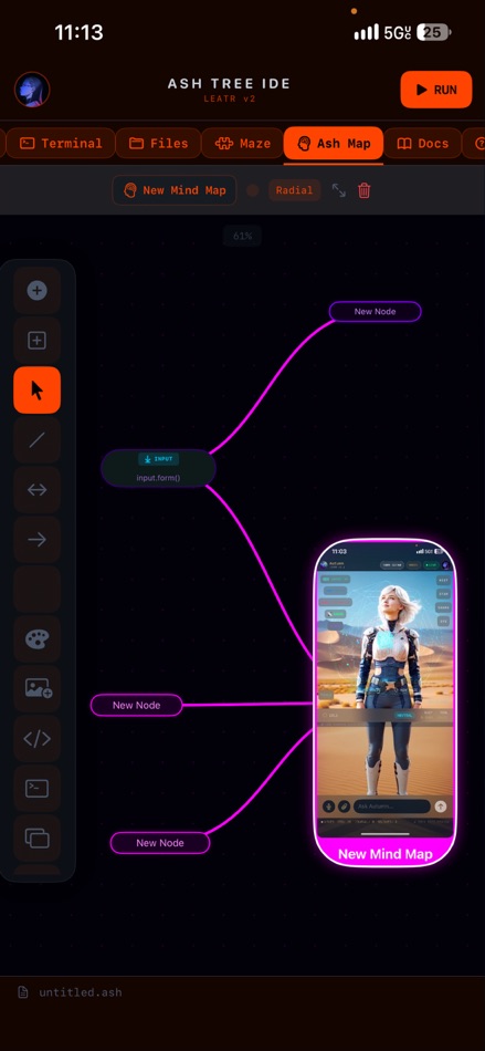 #2. Ash Tree IDE (iOS) Bởi: DART Meadow