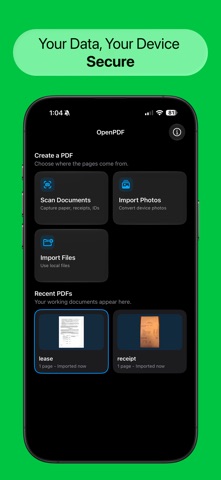 OpenPDF: Scan & Send Screenshot 1 of 4