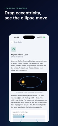 Orbit Lab: Kepler Physics iPhone screenshot