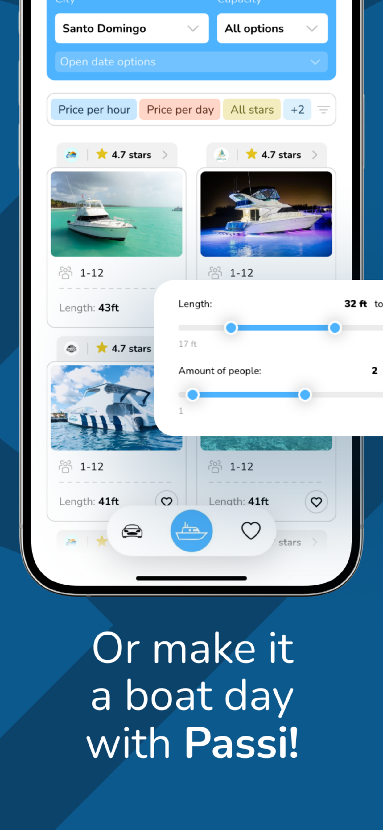 Passi: Boat & Car Rentals