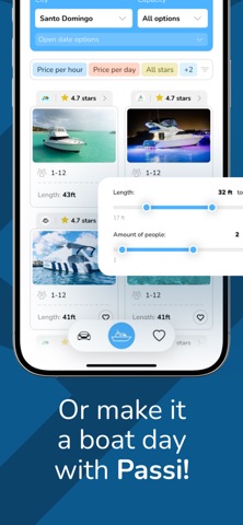 Passi: Boat & Car Rentals screenshot