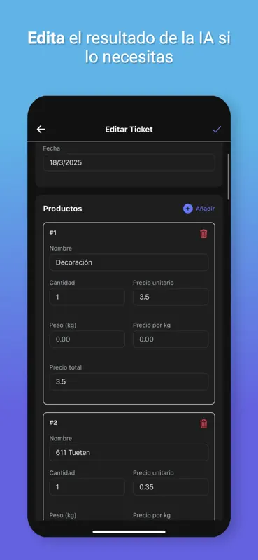 Smart Tickets: Escáner IA screenshot 5 of 8