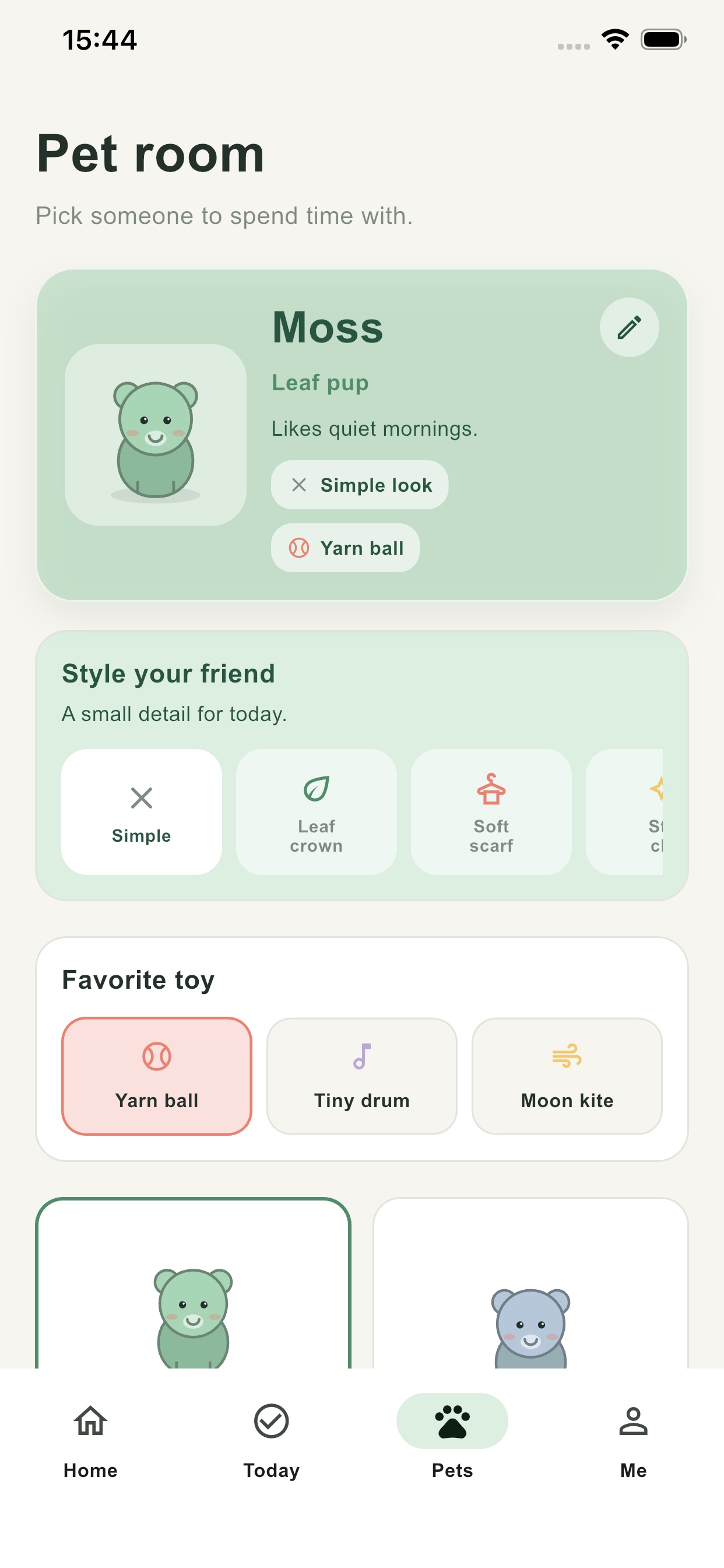 Screenshot 4 of Piloa - Virtual Pet Moments