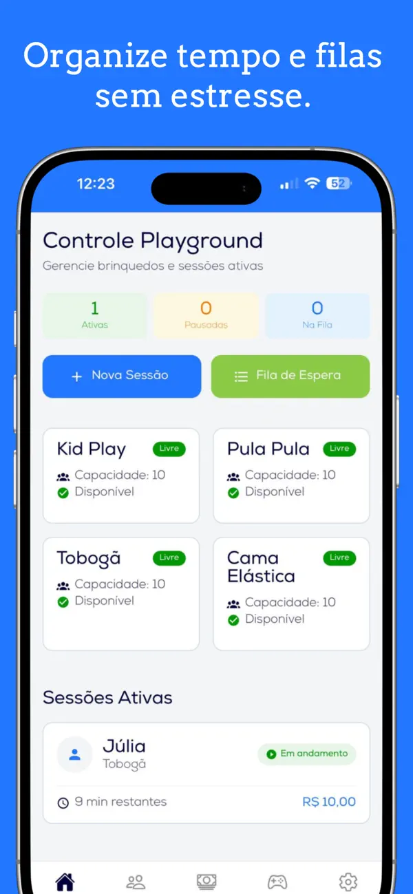 Screenshot #1 pour TempoKids - Controle de Tempo