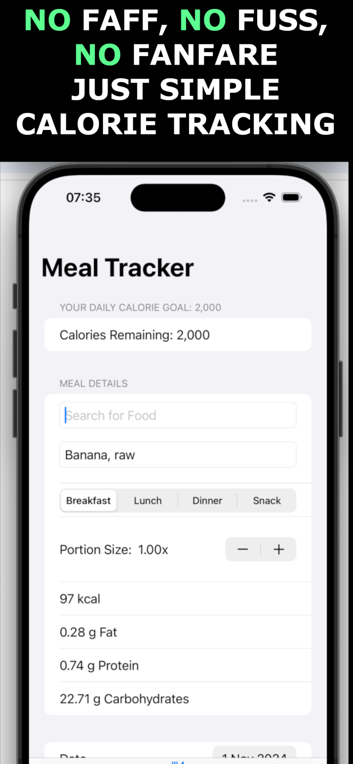 Clarity Calorie Counter