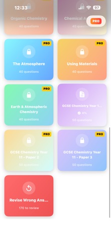 Chemistry Y11 iPhone screenshot