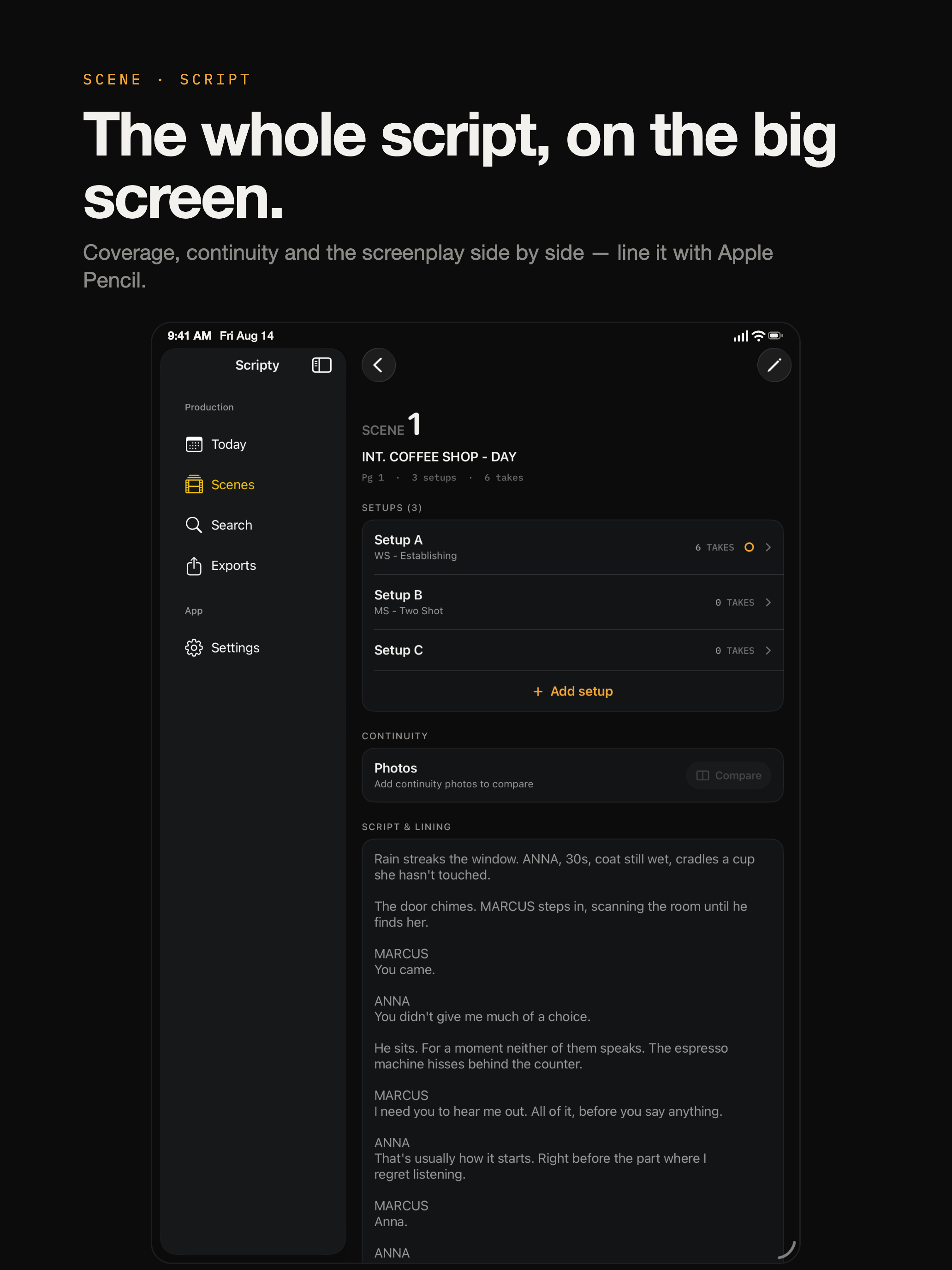 Scripty: Script Supervisor screenshot 11