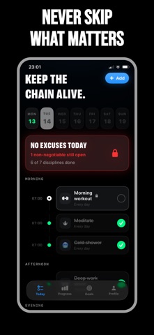 Discipline Tracker – CHAINR screenshot