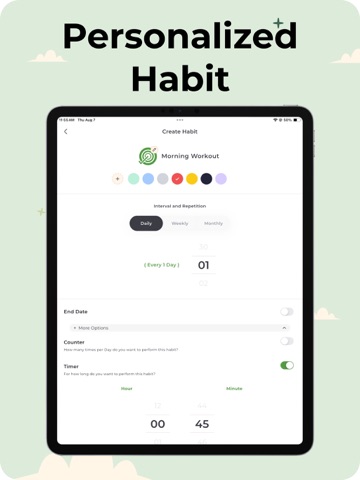 Habit Tracker, Daily Planner iPad screenshot