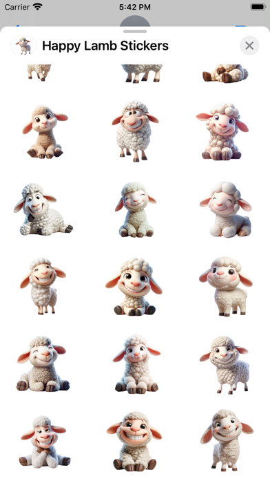 Screenshot #3 pour Happy Lamb Stickers
