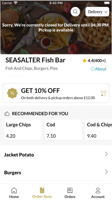 Sea Salter Fish Bar Screenshot
