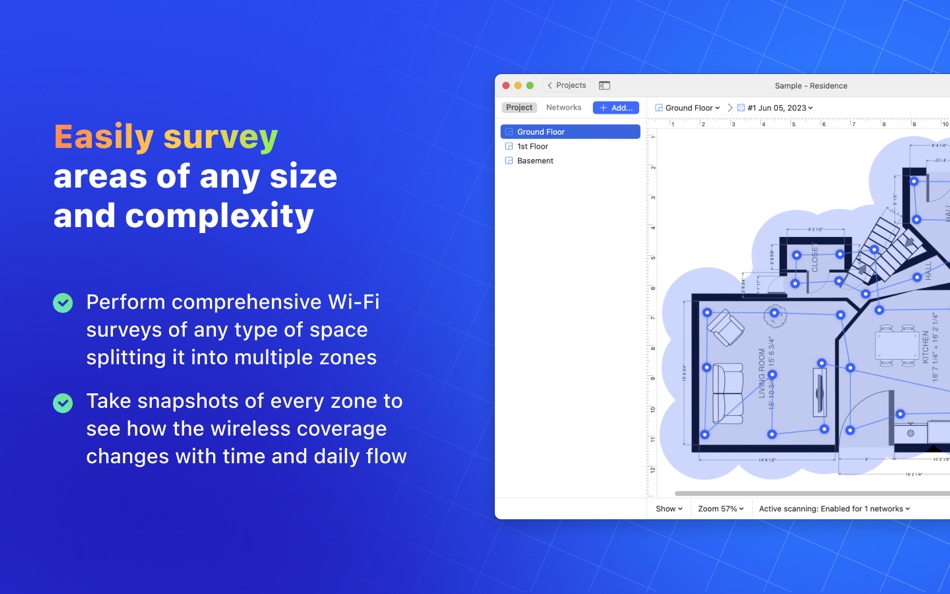 #3. NetSpot: WiFi Analyzer (macOS) 게시자: Etwok Inc