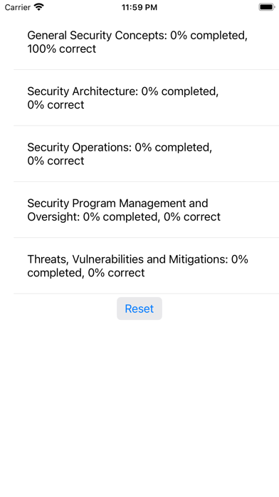 Security+ Practice Questions Screenshot