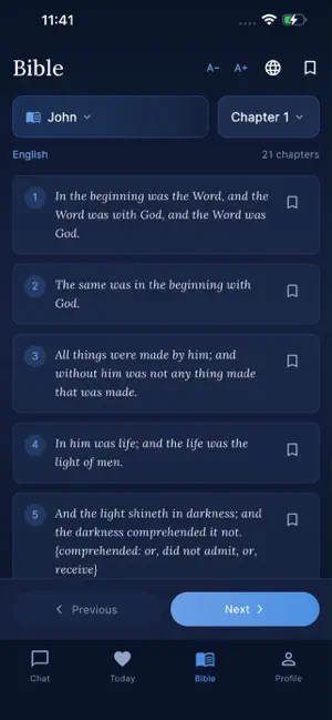Bible Voice App screenshot 1